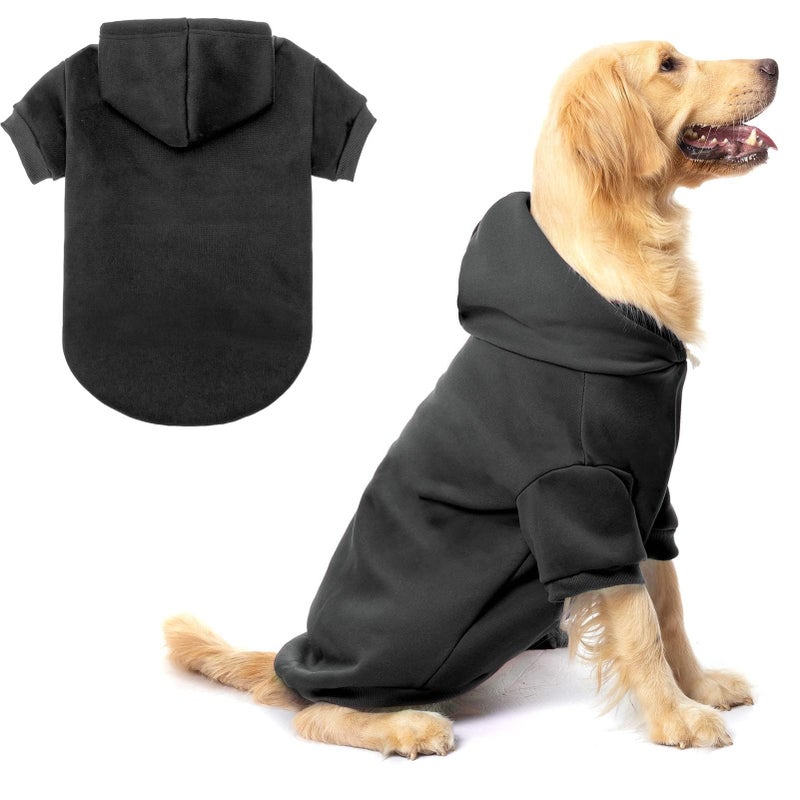 BINGPET Dog Hoodies - Fleece Lined Fall Dog Puppy Sweatshirt Soft Warm Sweater Winter Hooded Clothes for Small Medium Large Dogs & Cats - Image 1